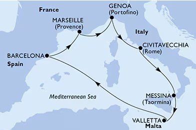 cruise route map